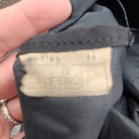 Fendi authentic coated canvas tobacco stripe EXTREME WEAR bag - Picture 3 of 15